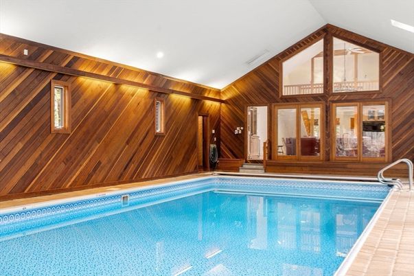 Interior, Pool, Recessed Lighting, Wooden Walls