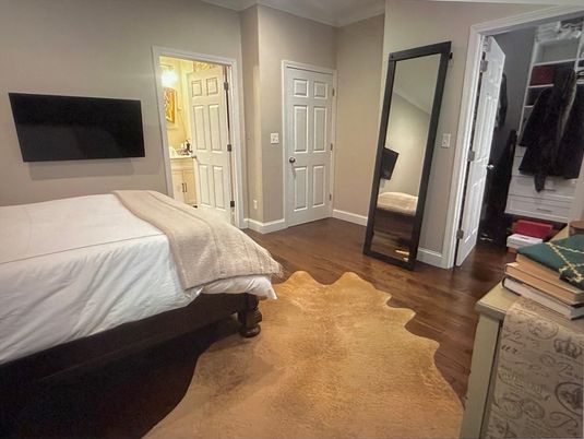 Bedroom, Interior, Wood Texture Flooring