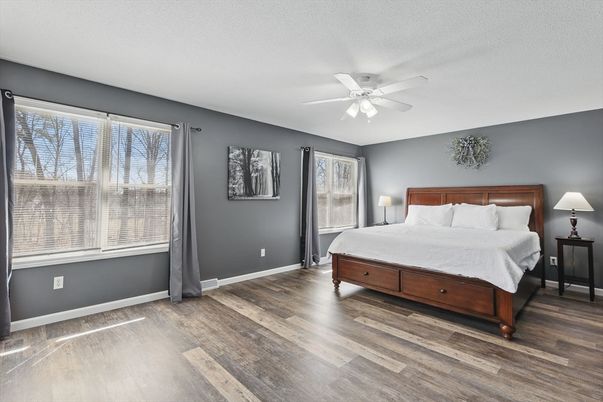 Bedroom, Interior, Wood Texture Flooring