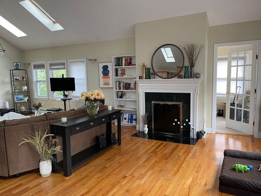 Fireplace, Interior, Wood Texture Flooring