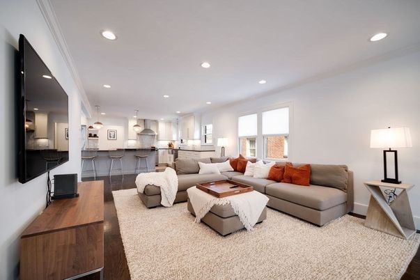 Interior, Kitchen, Living room, Pendant Lights, Recessed Lighting