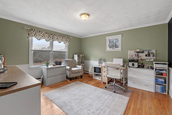 Home Office, Interior, Wood Texture Flooring