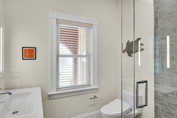 Bathroom, Glass Shower, Interior, Stone Walls