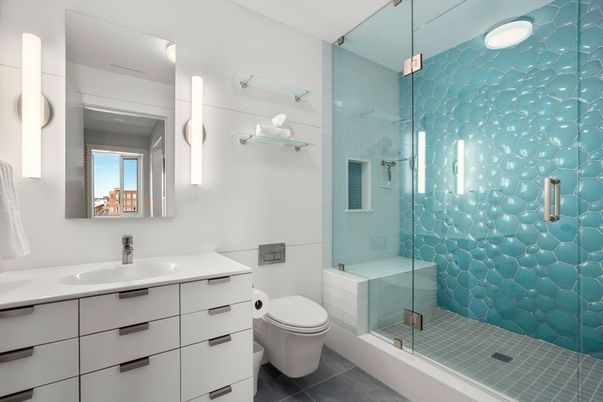 Bathroom, Glass Shower, Interior