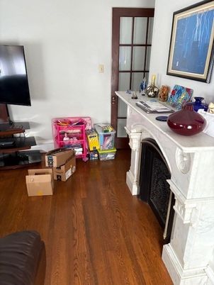 Fireplace, Interior, Wood Texture Flooring