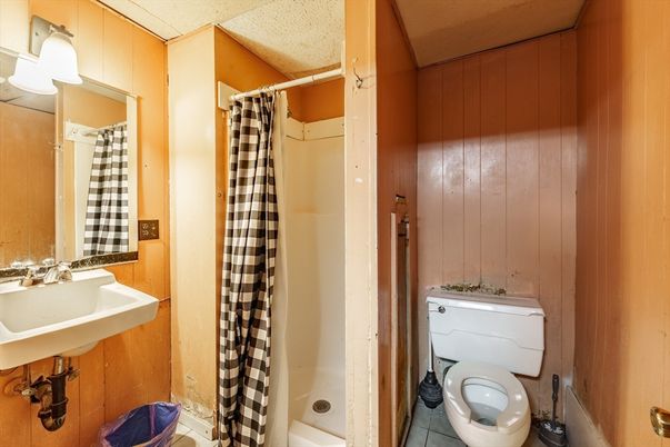 Bathroom, Interior, Wooden Walls