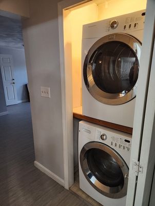Interior, Utility Closets, Washer, Wood Texture Flooring