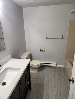 Bathroom, Interior, Wood Texture Flooring