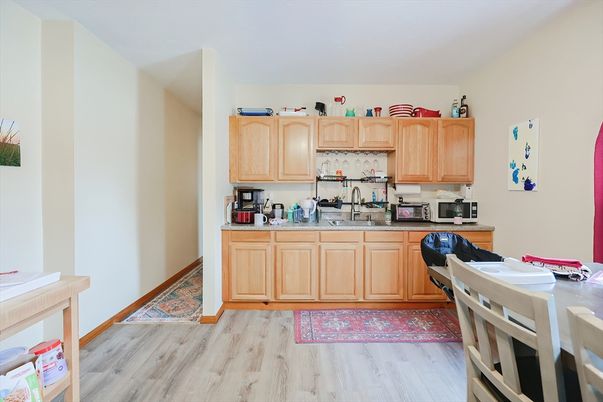 Interior, Kitchen, Wood Texture Flooring