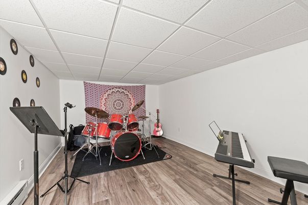 Fitness Equipment, Interior, Wood Texture Flooring