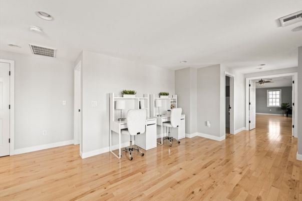 Home Office, Interior, Wood Texture Flooring
