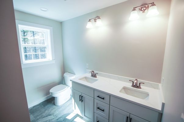 Bathroom, Dual Sink Vanities, Interior, Recessed Lighting