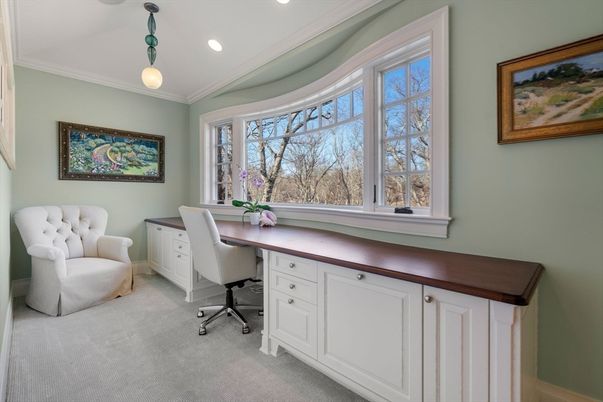 Home Office, Interior, Pendant Lights, Recessed Lighting