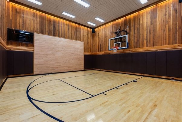 Interior, Recessed Lighting, Wood Texture Flooring, Wooden Walls