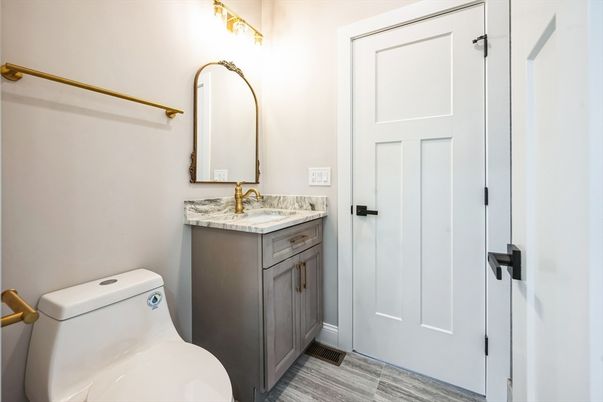 Bathroom, Interior, Wood Texture Flooring