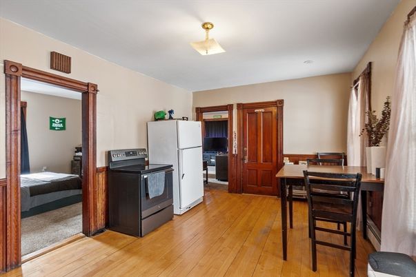 Bedroom, Dining room, Interior, Kitchen, Wood Texture Flooring