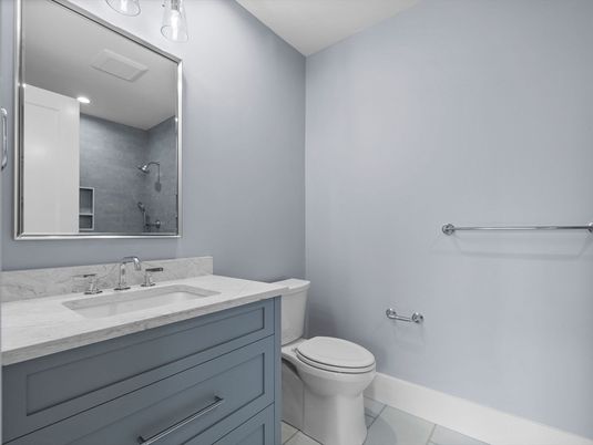 Bathroom, Interior, Recessed Lighting
