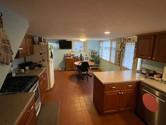 Dining room, Interior, Kitchen, Recessed Lighting