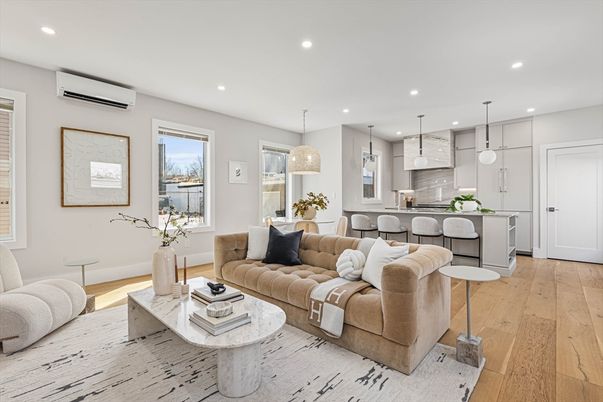 Dining room, Interior, Kitchen, Living room, Pendant Lights, Recessed Lighting, Wood Texture Flooring