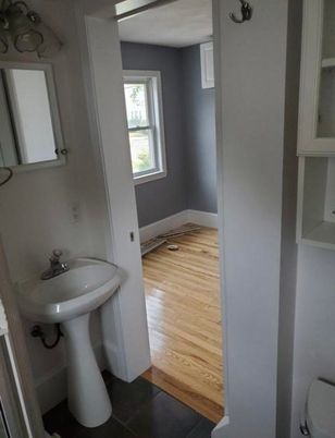 Bathroom, Interior, Wood Texture Flooring