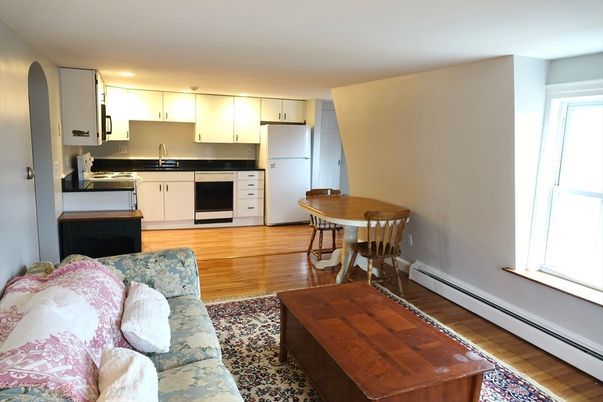 Interior, Kitchen, Living room, Stainless Steel Appliances, Wood Texture Flooring