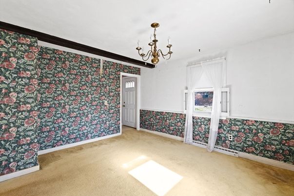 Chandelier, Empty room, Interior