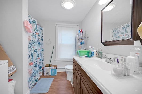 Bathroom, Interior, Wood Texture Flooring
