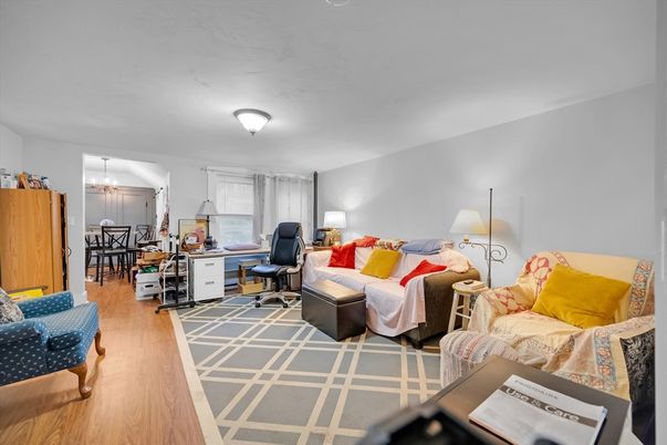 Chandelier, Home Office, Interior, Living room, Wood Texture Flooring