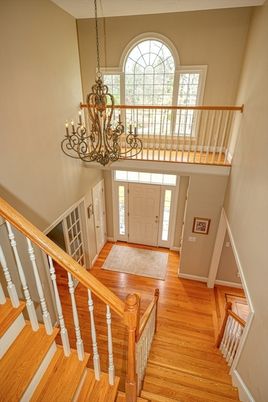 Chandelier, Interior, Wood Texture Flooring