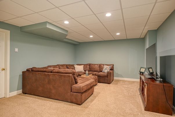 Interior, Living room, Recessed Lighting
