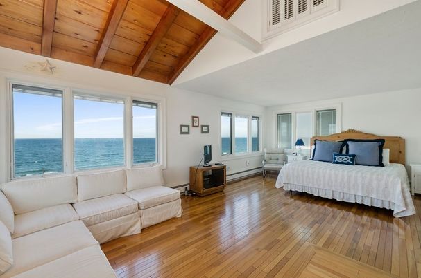 Interior, Living room, Water, Wooden Beams, Wooden Ceilings, Wood Texture Flooring