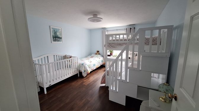 Bedroom, Interior, Wood Texture Flooring
