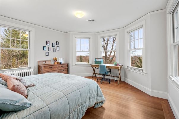 Bedroom, Home Office, Interior, Wood Texture Flooring