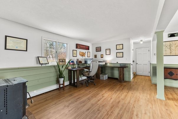 Home Office, Interior, Wood Texture Flooring