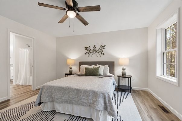 Bedroom, Interior, Wood Texture Flooring