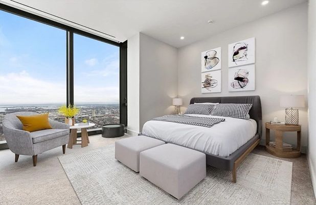 Bedroom, Interior, Recessed Lighting
