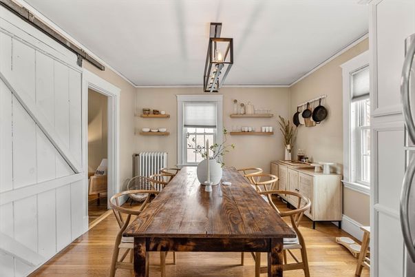Dining room, Interior, Wood Texture Flooring