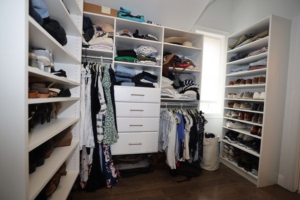 Interior, Walk-in Closets, Wood Texture Flooring