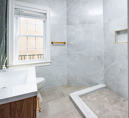 Bathroom, Interior, Marble Walls