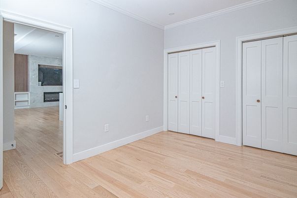 Empty room, Fireplace, Interior, Wood Texture Flooring
