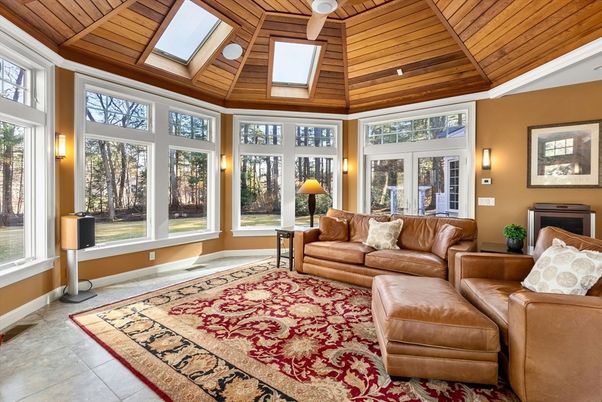 Interior, Living room, Sun Room, Wooden Ceilings