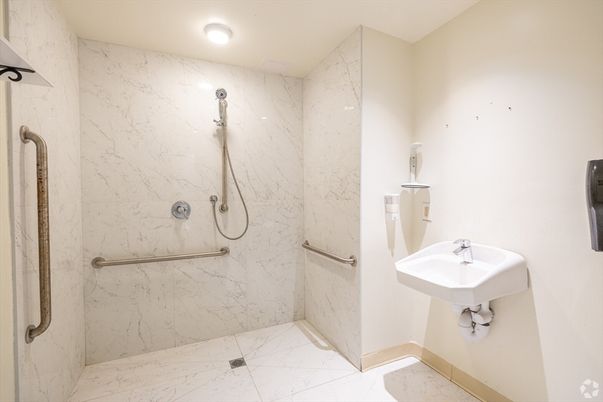 Bathroom, Empty room, Interior, Wood Texture Flooring