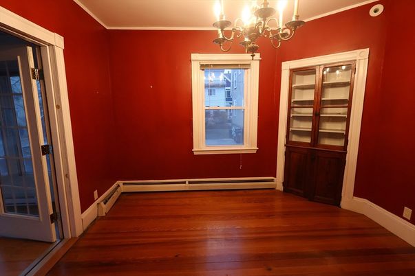 Chandelier, Empty room, Interior, Wood Texture Flooring