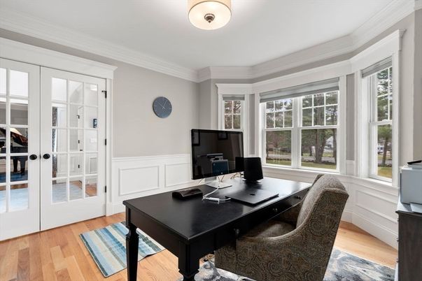 Home Office, Interior, Wood Texture Flooring