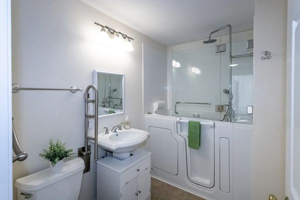 Bathroom, Dual Sink Vanities, Glass Shower, Interior