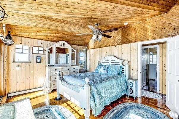 Bedroom, Interior, Wooden Ceilings, Wood Texture Flooring, Wooden Walls