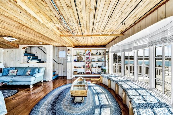 Interior, Water, Wooden Ceilings, Wood Texture Flooring, Wooden Walls