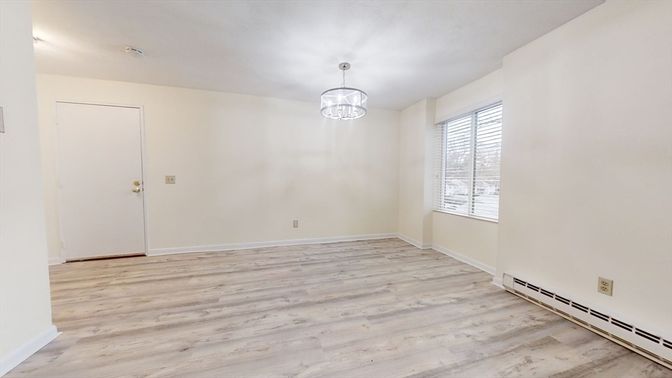 Chandelier, Empty room, Interior, Wood Texture Flooring