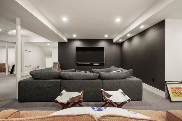Interior, Living room, Recessed Lighting