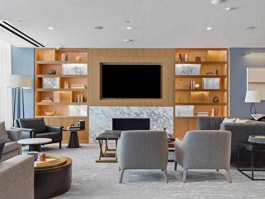 Interior, Living room, Recessed Lighting